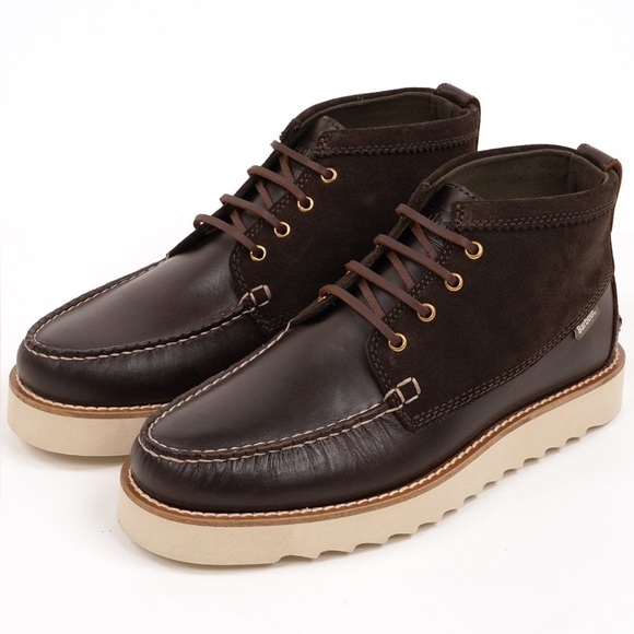 Barbour Hadston Chukka Boots Dark Brown Leather Suede Sz 11 main image 6